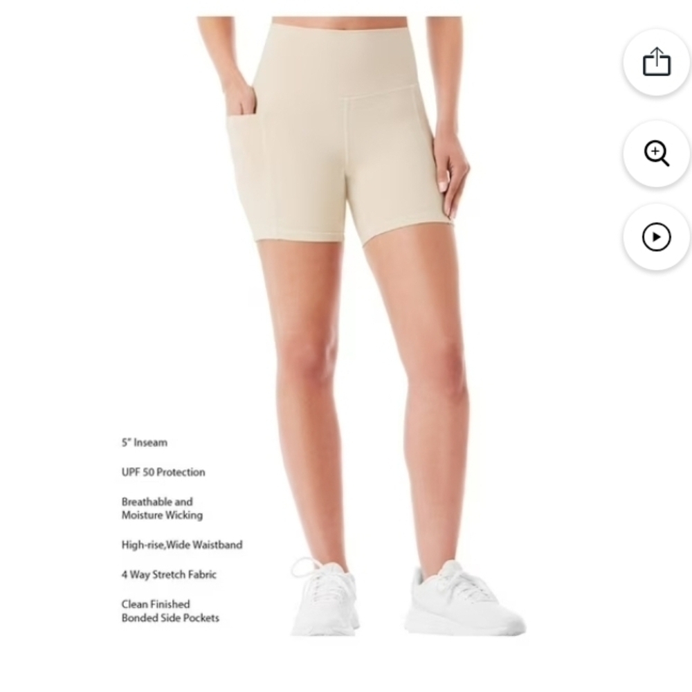 Member's Mark Women's 2-Pack Bike 5" Short UPF 50 Sun Protection - Picture 7 of 9